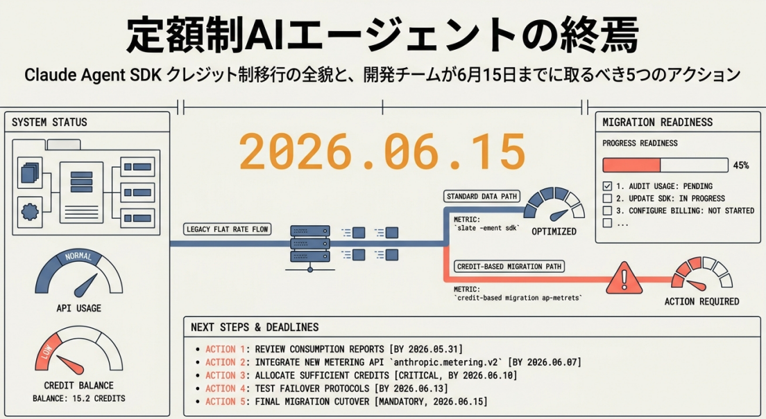 Claude Agent SDKは実質値上げ？6月15日クレジット制でPro/Maxユーザーが知るべき全変更点