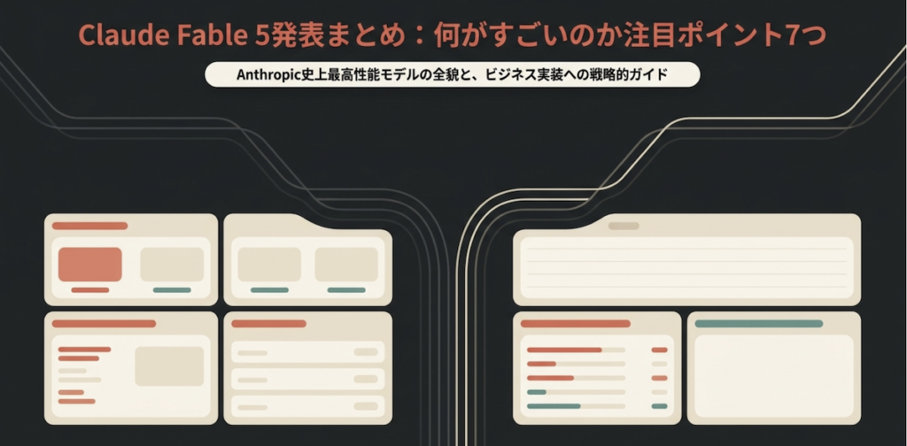 Claude Fable 5 をAnthropicが発表：何がすごいのか注目ポイント7つまとめ