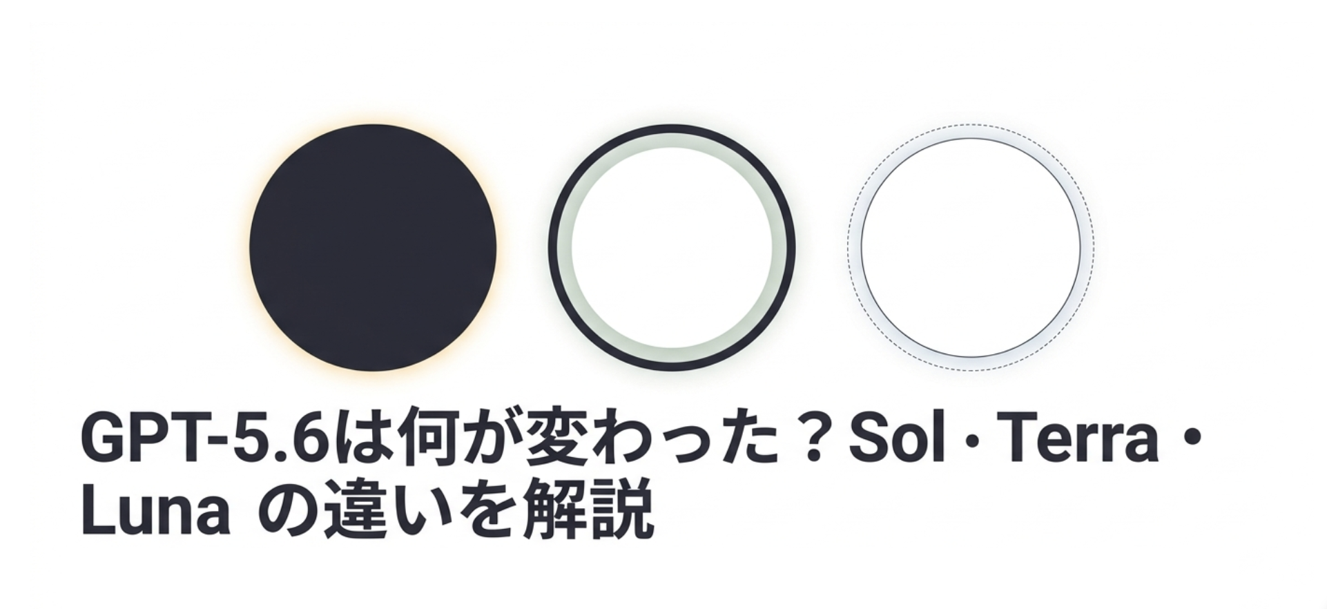 GPT-5.6は何が変わった？Sol・Terra・Lunaの違いを解説